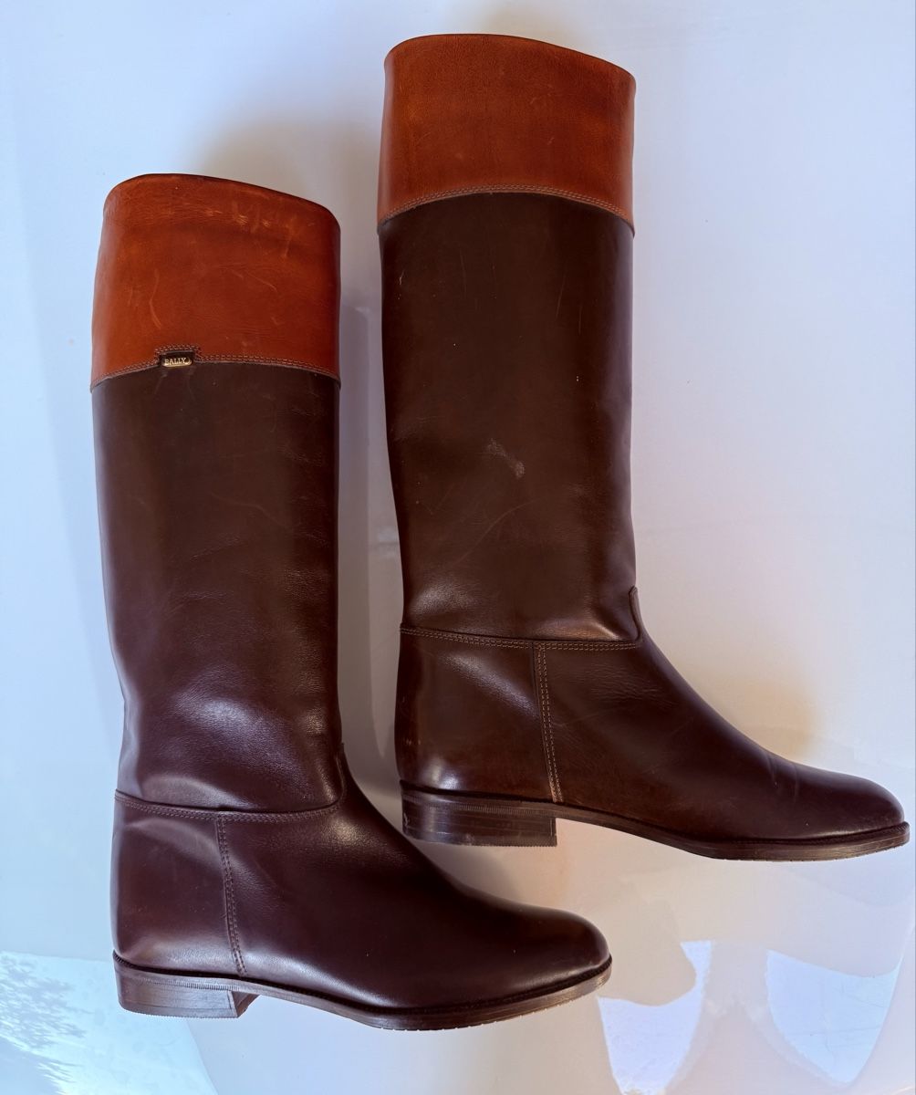 Bally Scarpe da donna: Bally Lederstiefel braun/cognac Gr. 37 – Usato da St.Gallen venduto da A9000