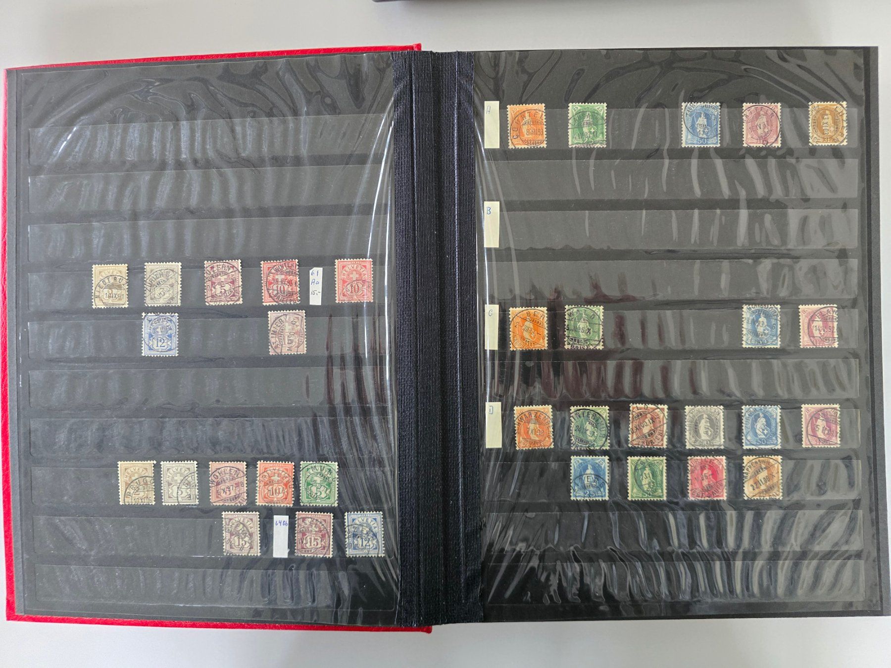 Alle Briefmarken: Briefmarken-Sammlung Schweiz 1850-1978 – Gebraucht aus Heerbrugg von Swissphila 1