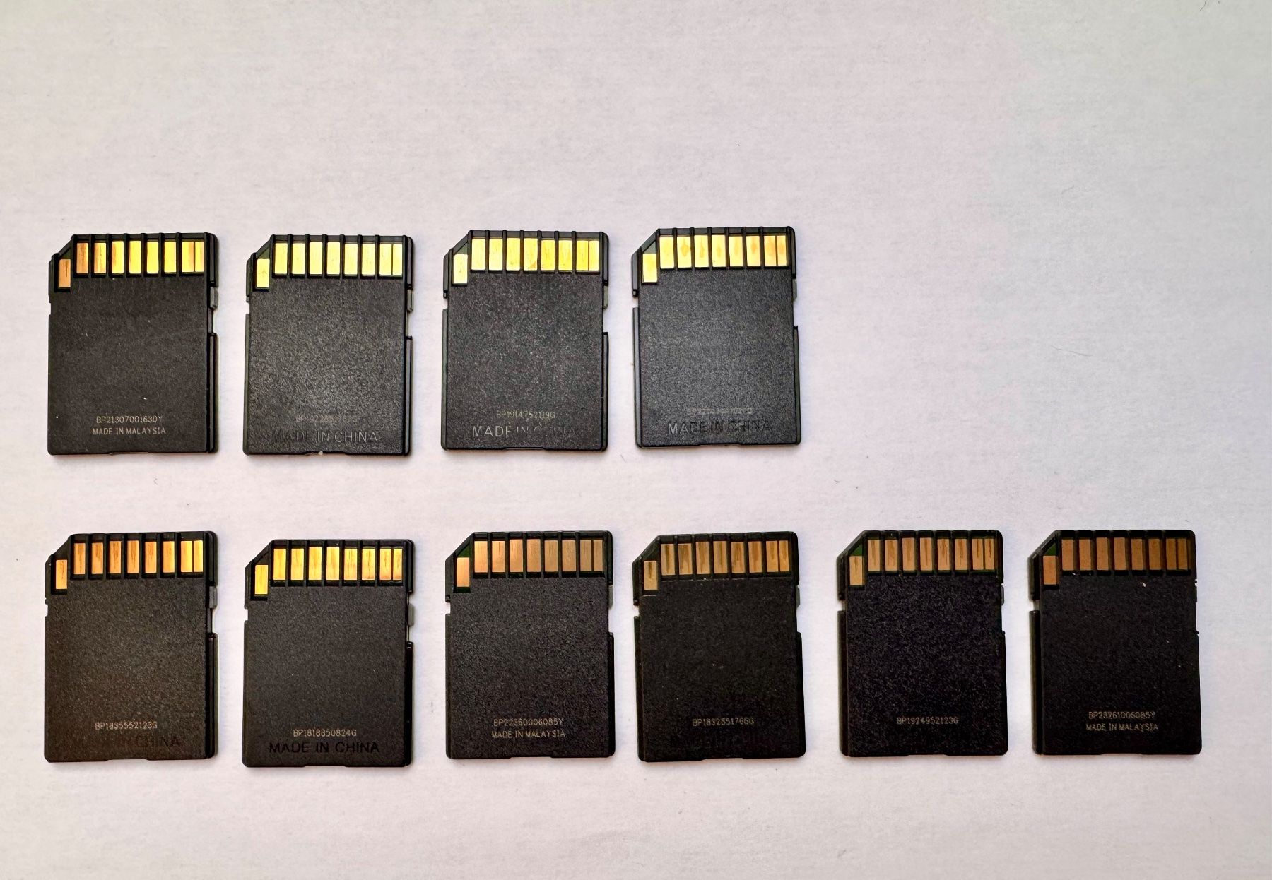 Sandisk Speicherkarten: 10 x SanDisk SD Cards 128GB – Gebraucht aus Hermetschwil-Staffeln von Mobile2013 3