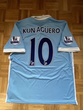 Original Kun Agüero Manchester City 2015/16 Trikot L