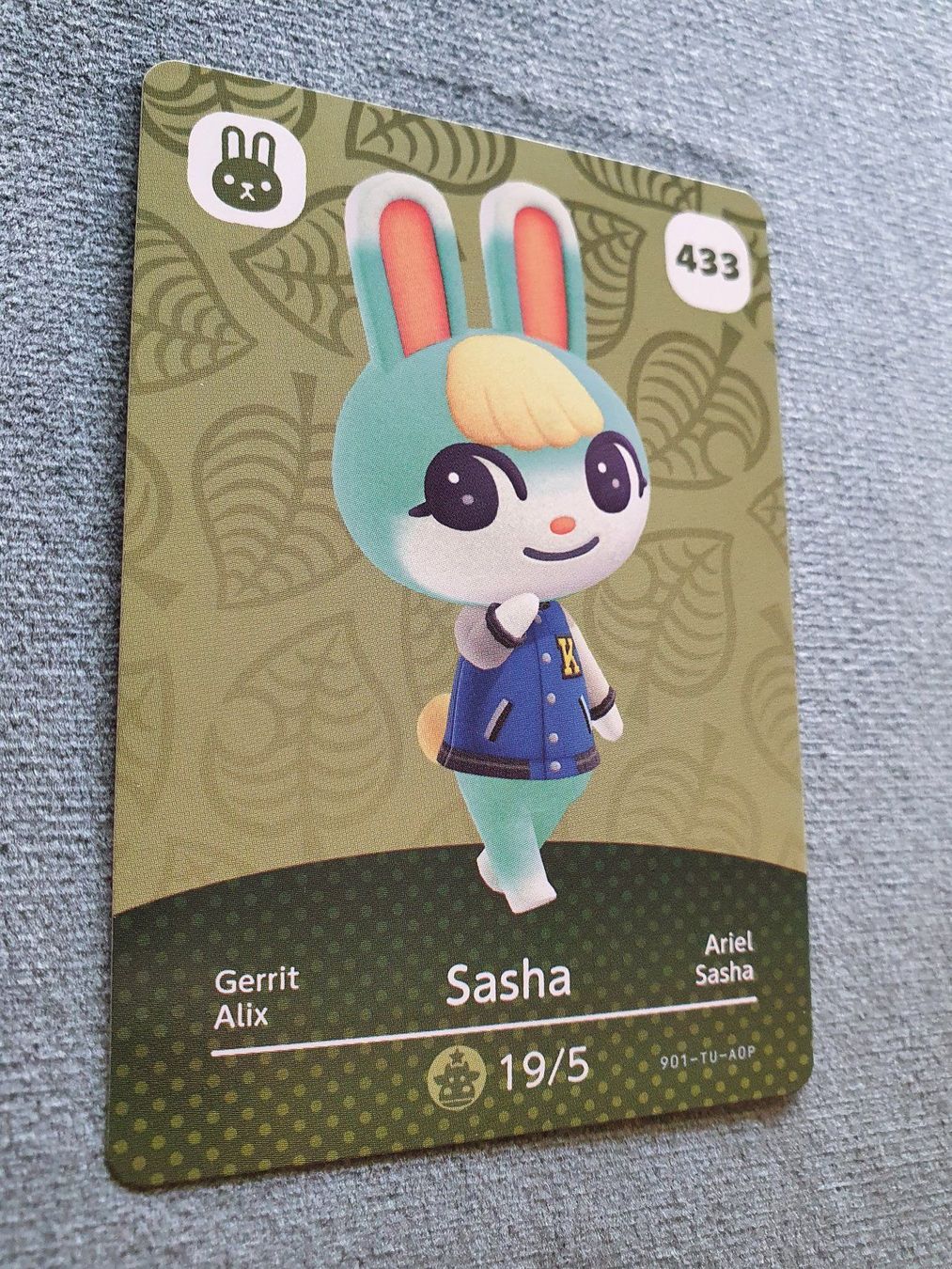 Karten: Carte amiibo Série 5 - Sasha #433 – Neu (gemäss Beschreibung) aus Cossonay-Ville von cba_69tt 1