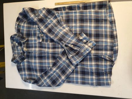 Herrenhemd Divided blau karriert grösse XL