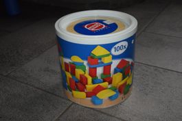 HEROS Holzbausteine 147 Stk. im Eimer 1+
