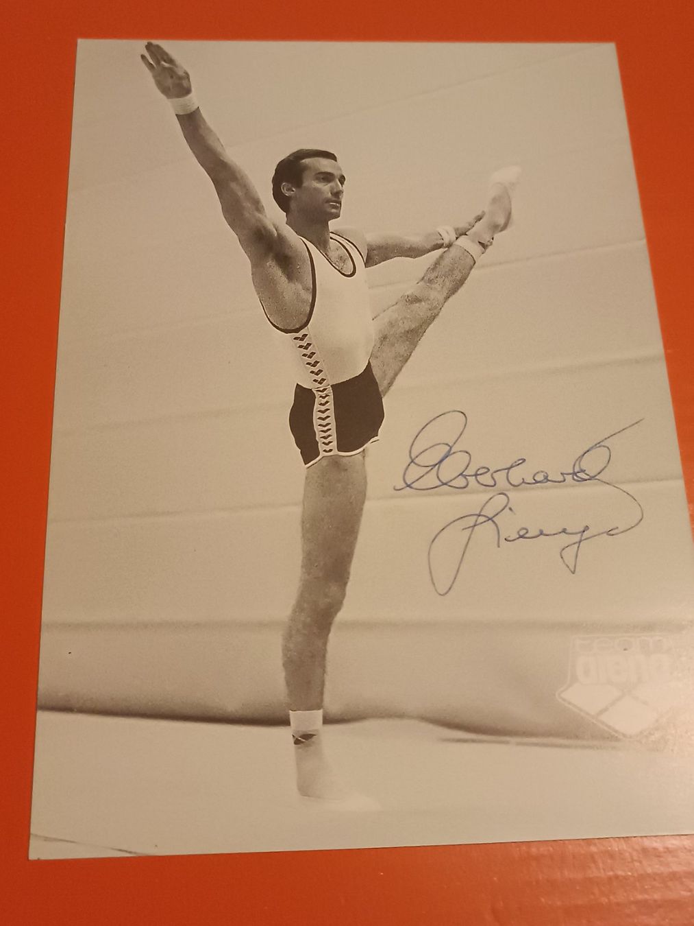 Autografi: Eberhard Gienger - Olympia Bronze 1976 – Usato da Menziken venduto da Artographs