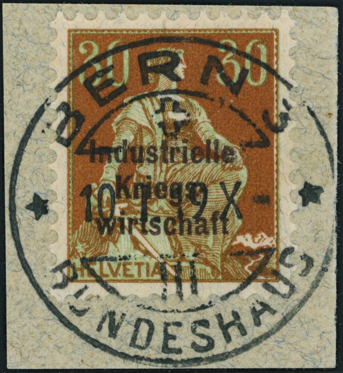 Tutti i francobolli: 1918 - IKW - Kriegswirtschaft - Voll Stempel – Usato da Schindellegi venduto da leecollect