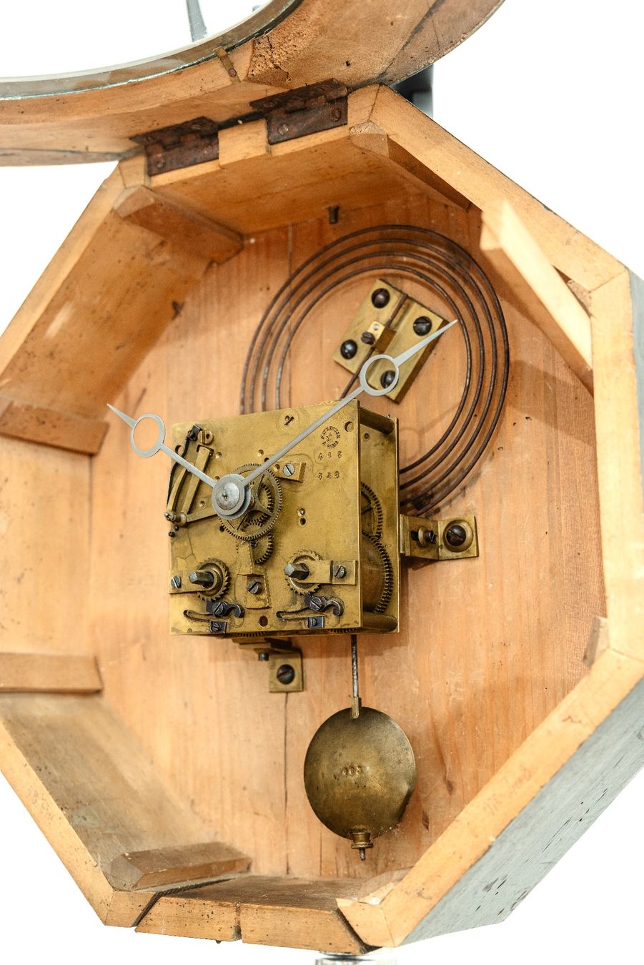 Orologi da terra & Orologi da parete: Skeleton Oeil de Boeuf Wall Clock from the XIX Century – Usato da Vevey venduto da Vintage_Analog_Goods 8