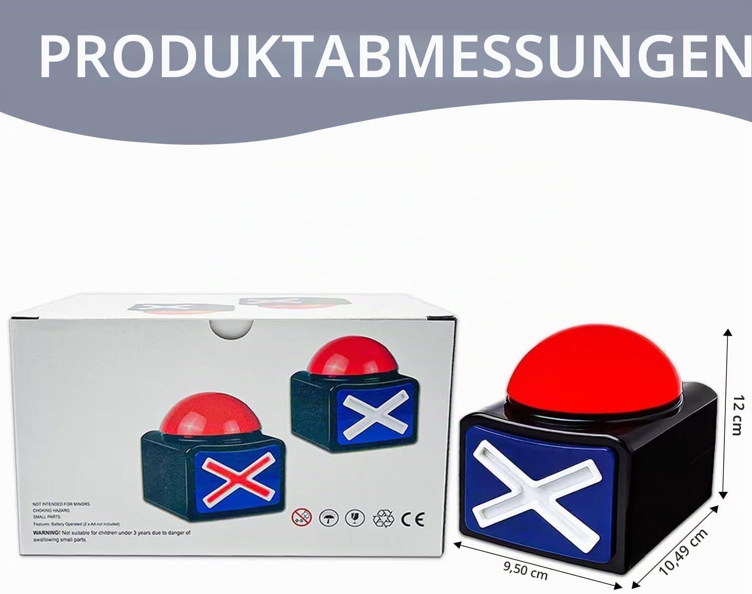Spiele: Quiz-Buzzer (Zweierpack) – Neu (gemäss Beschreibung) aus Basel von fab_gkz8 1