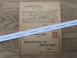 1890 Postkarte AT - DE AK