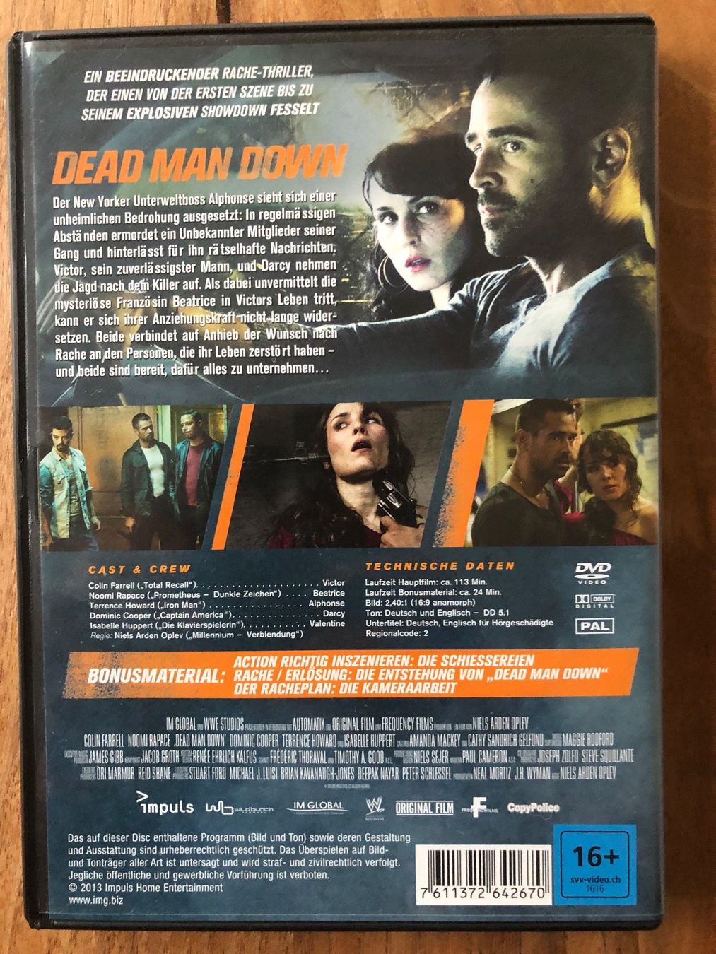 Tutti i DVDs: DVD Dead Man Down – Usato da Belp venduto da brb66 1