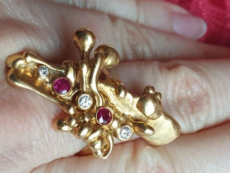 Anelli: Einzigartiger besonderer beeindruckender 18 Karat Gold-Ring – Nuovo (secondo la descrizione) da Hittnau venduto da Gamoe 6