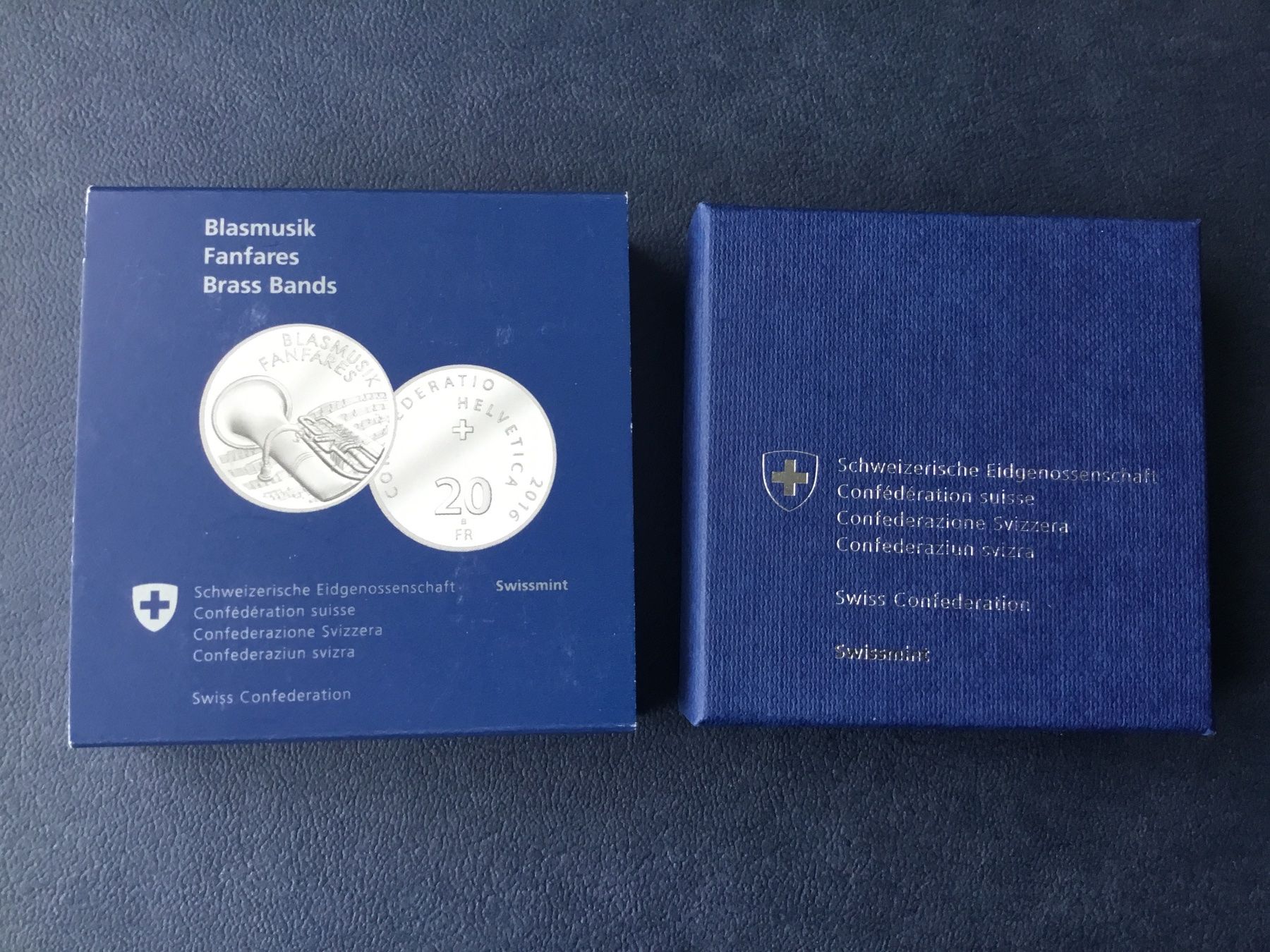 Tutti le monete: 20 Franken Silbermünze Blasmusik 2016 PP – Nuovo e nell'imballaggio originale da St. Margrethen SG venduto da alfapeugeot10 6