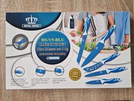 6-tlg. Royal Swiss Messerset Blau NEU