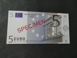 Europa 2001, 5 Euro - SPECIMEN