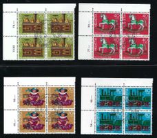 Pro Juventute 1983 Viereblock ET / en bloc de 4, 1er jour