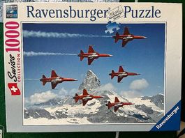 Puzzle Ravensburger de 1000 pièces,  patrouille de Suisse