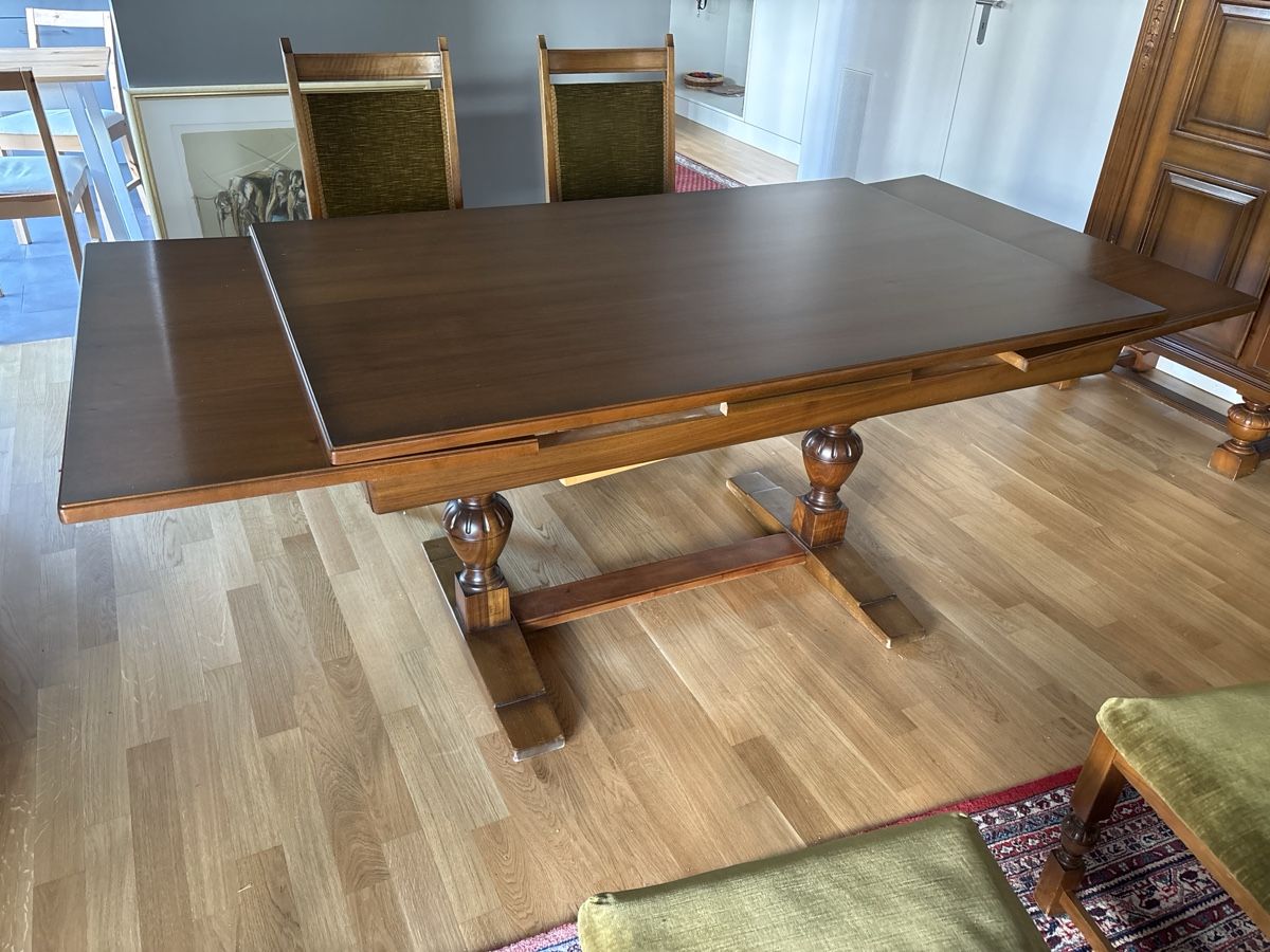 Set di tavolo e panche: Tisch mit 4 Stühler 1970er - Hochwertig – Usato da Winterthur venduto da Pescheweber 2