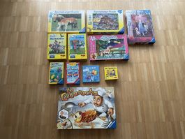 Spielesammlung und Puzzles