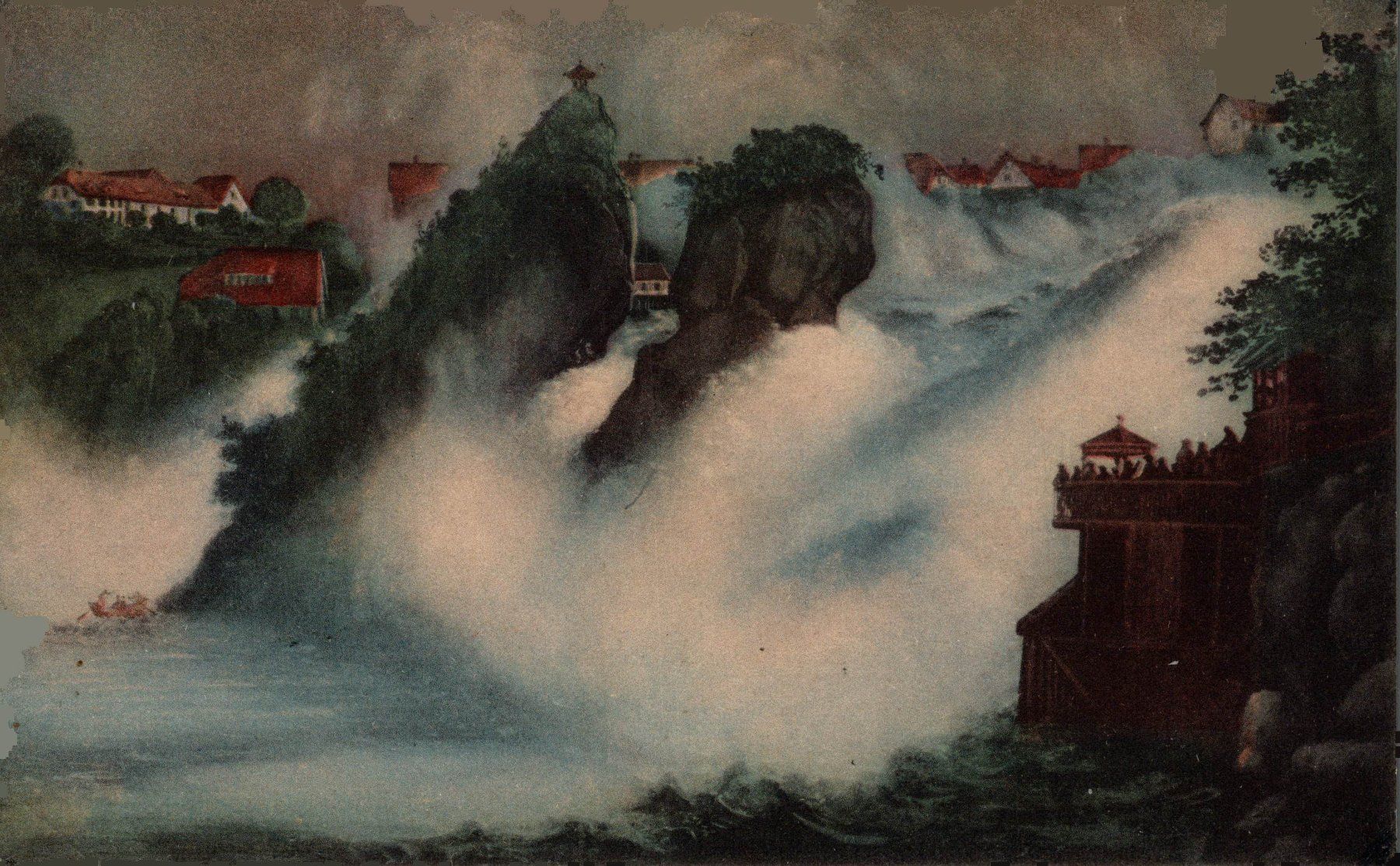 Ansichtskarten: Rheinfall – Gebraucht aus Bronschhofen von Astore