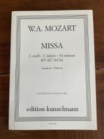Mozart, Missa C-moll KV 427, partition piano Kunzelmann.
