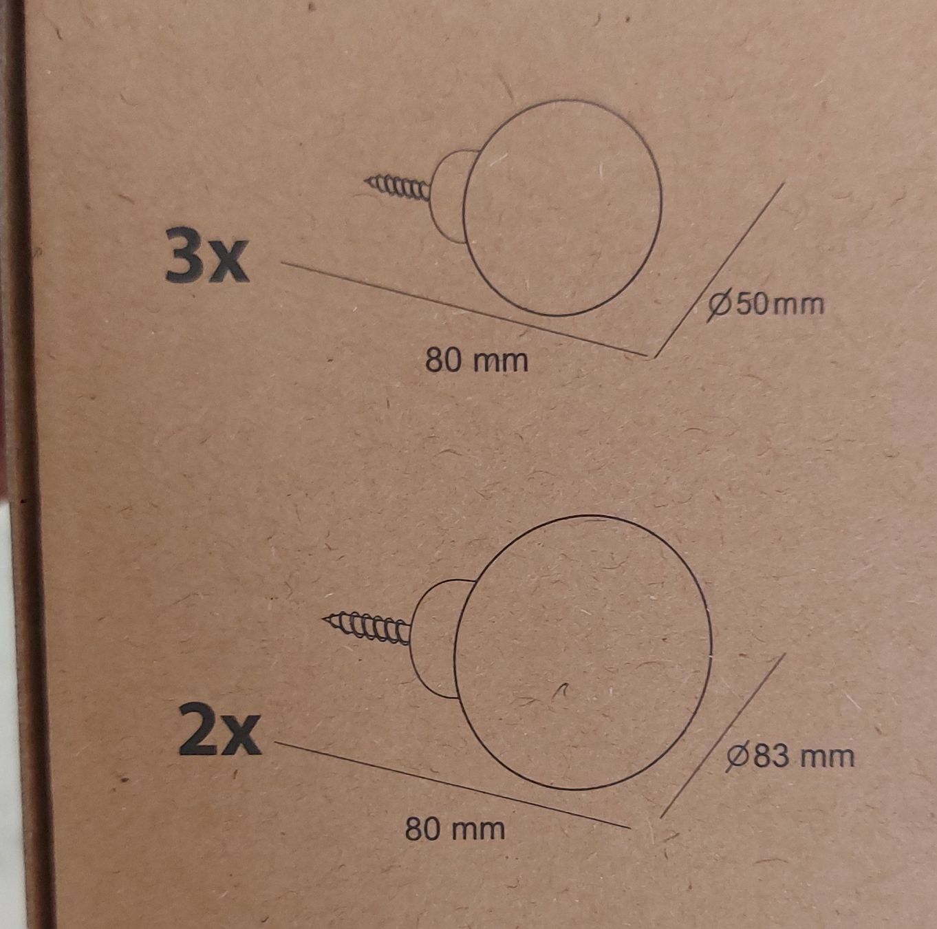 Ferramenta: Lot de 5 patères rondes murale – Nuovo e nell'imballaggio originale da Bremblens venduto da Ampoule_jaune 1