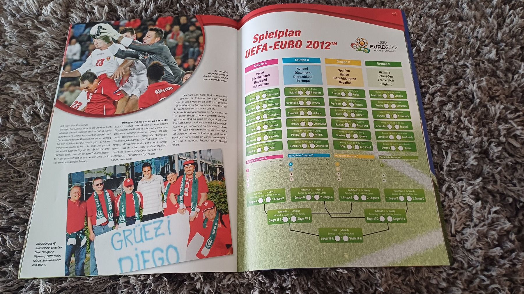 Riviste & Magazine: Matchprogramm Schweiz-Deutschland 2012 in Basel – Usato da Uznach venduto da DeNois 5