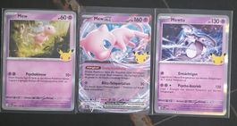 Pokemon Karten Set Mew und Mewtu 30th Celebrations Serie