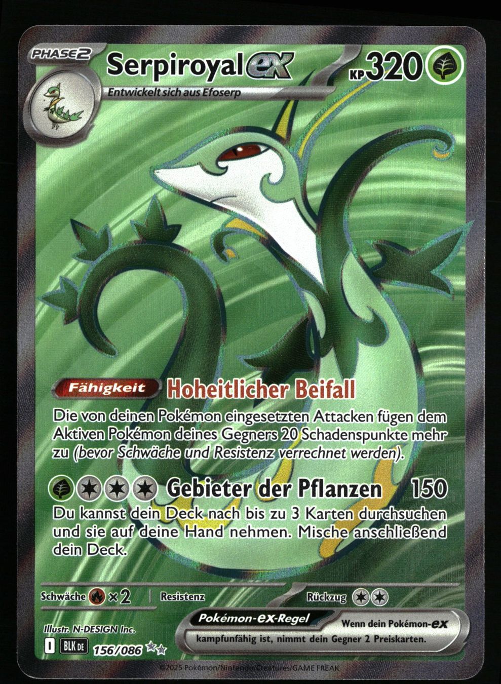 Pokémon Carte collezionabili: Serpiroyal #156 Pokemon Schwarze Blitze – Usato da Feuerthalen venduto da Plazatoys