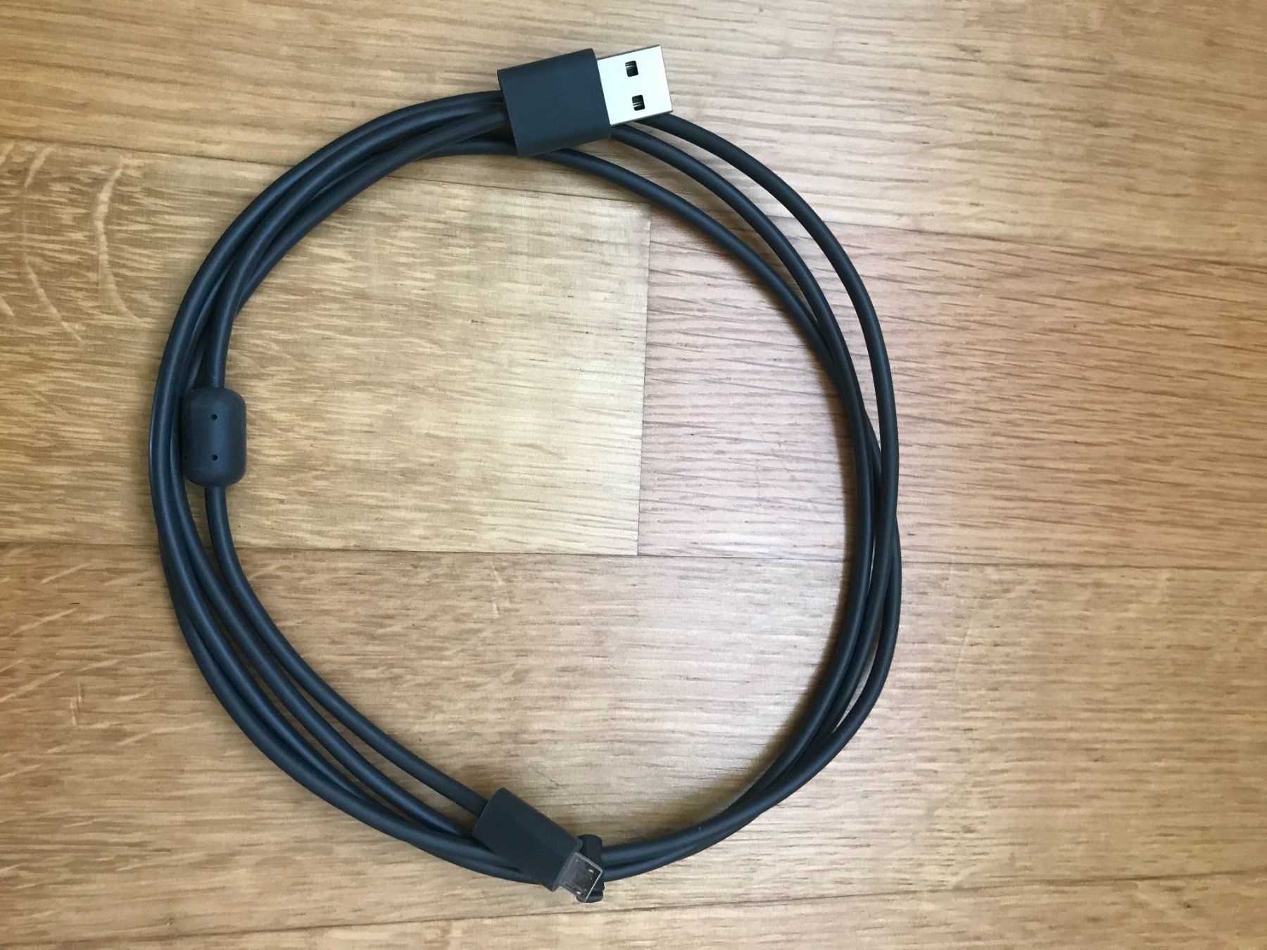 Kabel: USB-A auf Micro-USB Kabel 1,5 m schwarz – Gebraucht aus Zug von Cry71 1