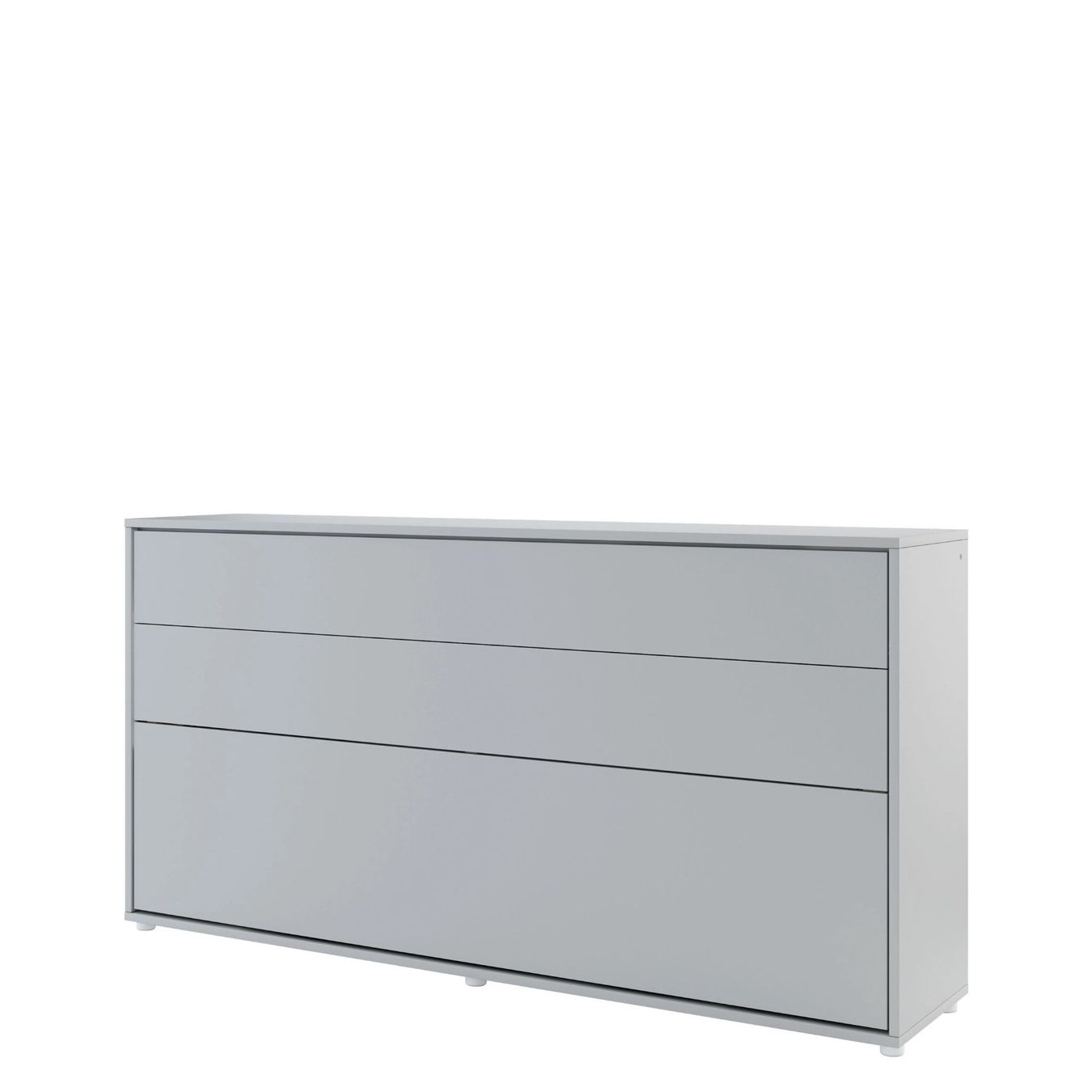 Betten: Schrankbett MIKE Horizontal Grau + LED - 90x200cm – Neu und originalverpackt aus Wallenwil von toesstal-vertrieb 2