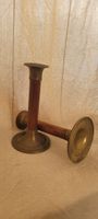 2 Bougeoirs vintage laiton et bois massif 🕯️