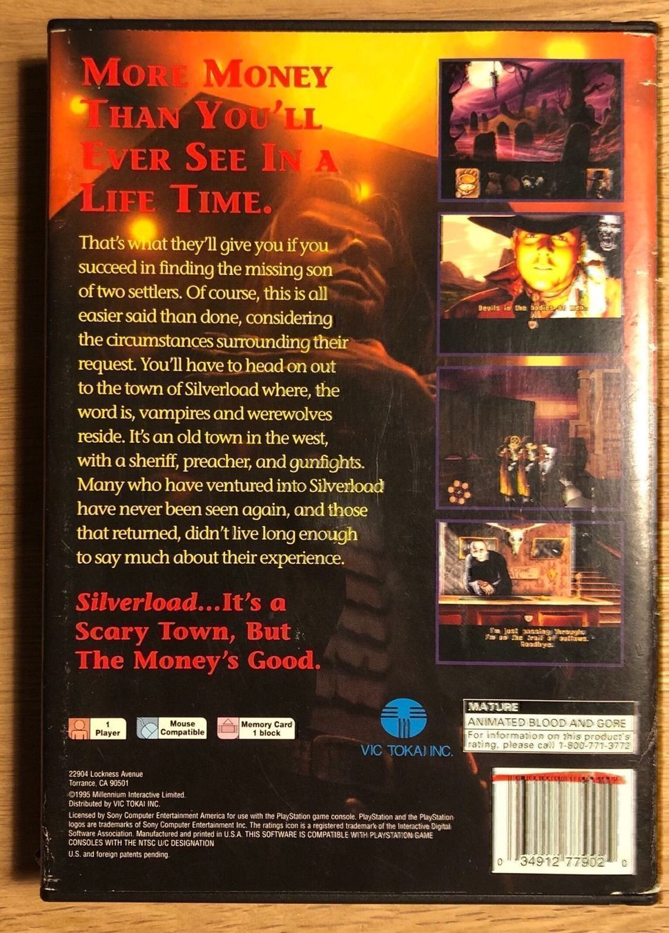 Sony Giochi: Silverload für PS 1 NTSC Big Box – Usato da Kestenholz venduto da Matti_09 1