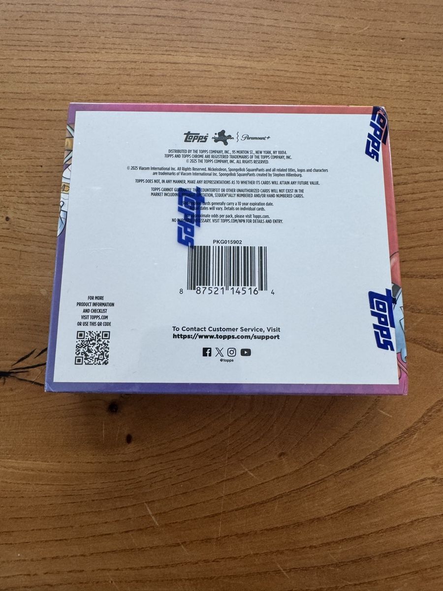 Topps Carte collezionabili: Topps Chrome SpongeBob Hobby Box – Nuovo e nell'imballaggio originale da Altendorf venduto da fivep 3