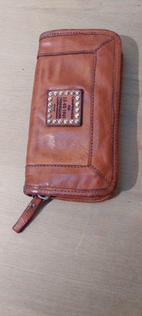 Campomaggi Portemonnaie Leder braun mit Nieten neu