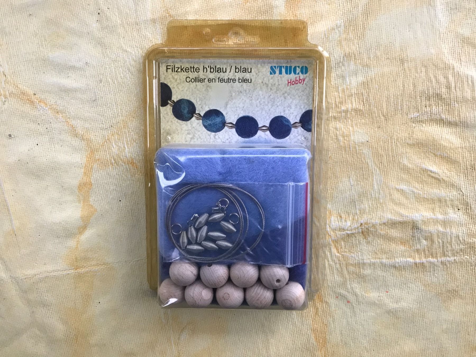 Ketten: FILZKETTE HELL BLAU – Neu und originalverpackt aus Ostermundigen von crazy-horse-1840