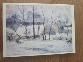 Carte postale Paysage d'hiver Gauguin occasion