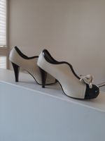 Damen-Schuh Bage/Lack Gr. 40 mit 8cm-Absatz