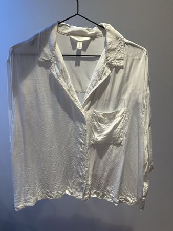 H&M Shirt White Size M Used