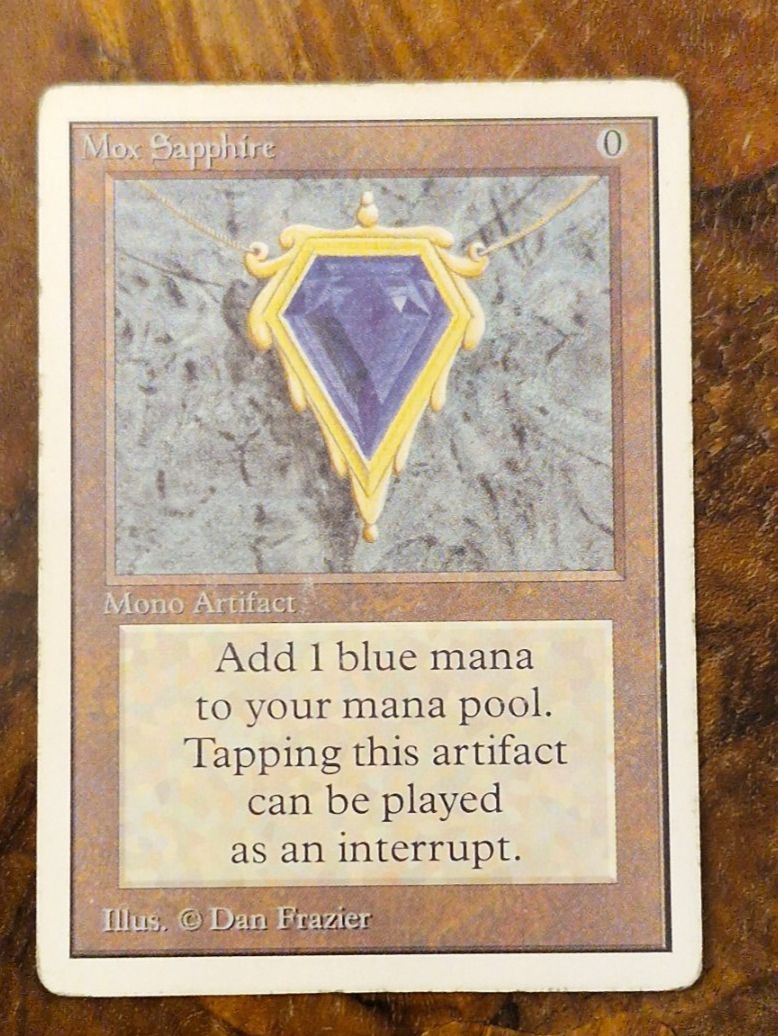 Magic The Gathering Sammelbilder & Trading cards: MTG MOX SAPPHIRE Unlimited – Gebraucht aus Thun von Redjoker