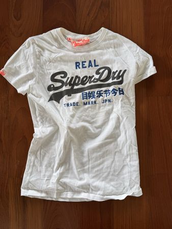 Superdry T-Shirt, weiss, Gr. S, ideal für den Sommer!