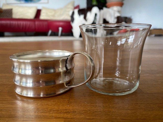 Bicchieri: 6 Vintage Teegläser mit Silberhalter – Nuovo (secondo la descrizione) da Unterengstringen venduto da Dale2 2