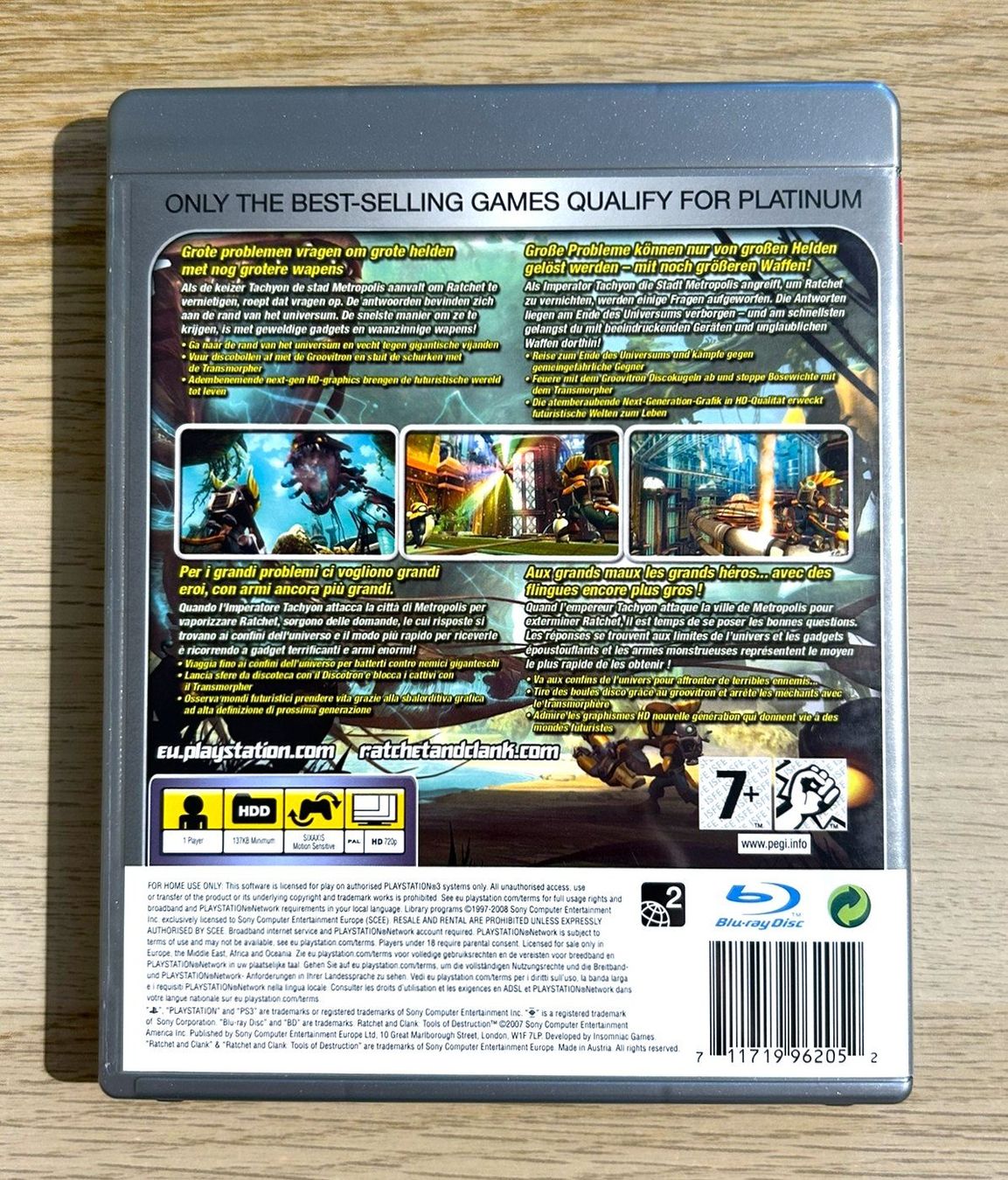 Sony Giochi: Ratchet & Clank Tools of Destruction PS3 – Usato da St. Gallen venduto da Alpine.Arcade 1