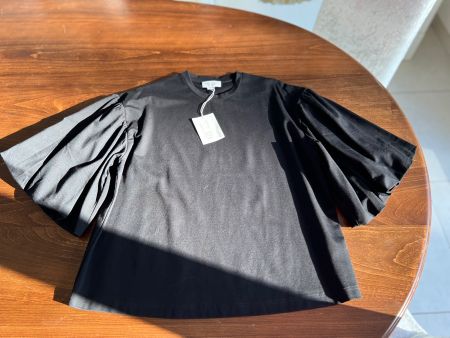 COS Oberteil mit Puffärmeln, Schwarz, Grösse S, Neu!