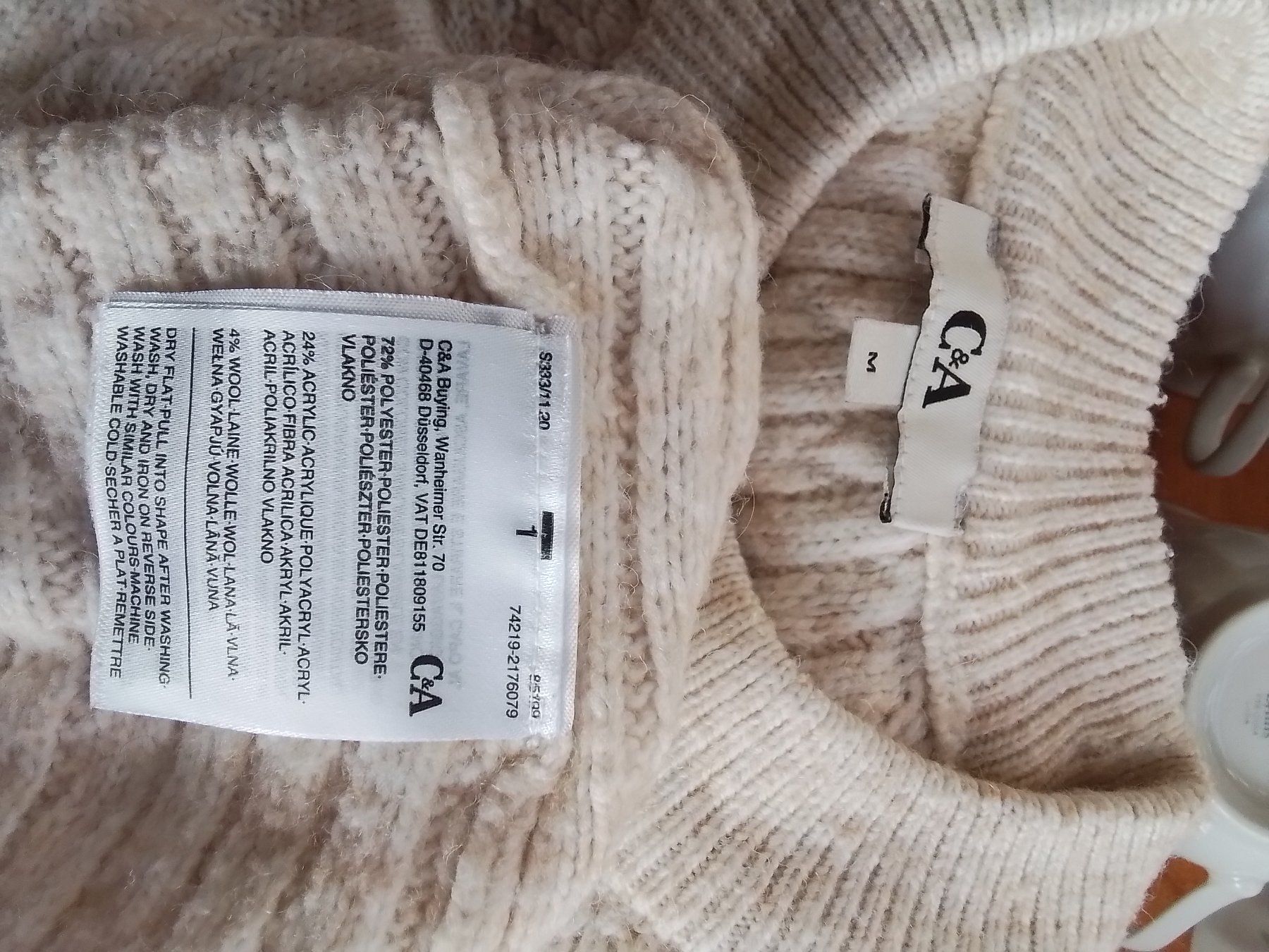 C&A Maglioni & Felpe: C&A Damenpullover gestrickt Gr.M beige Pullover neuwertig – Usato da Oberurnen venduto da DVDL 2