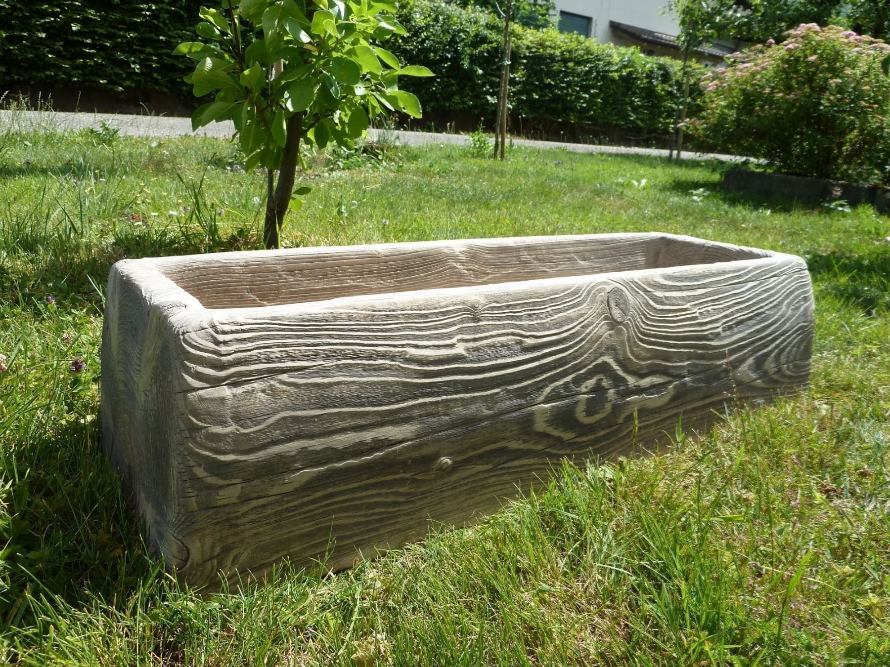 Vasi per fiori: Beton Blumentrog  mit Holzimitation / Ausverkauf – Nuovo (secondo la descrizione) da Herbetswil venduto da AHA-Garten 1