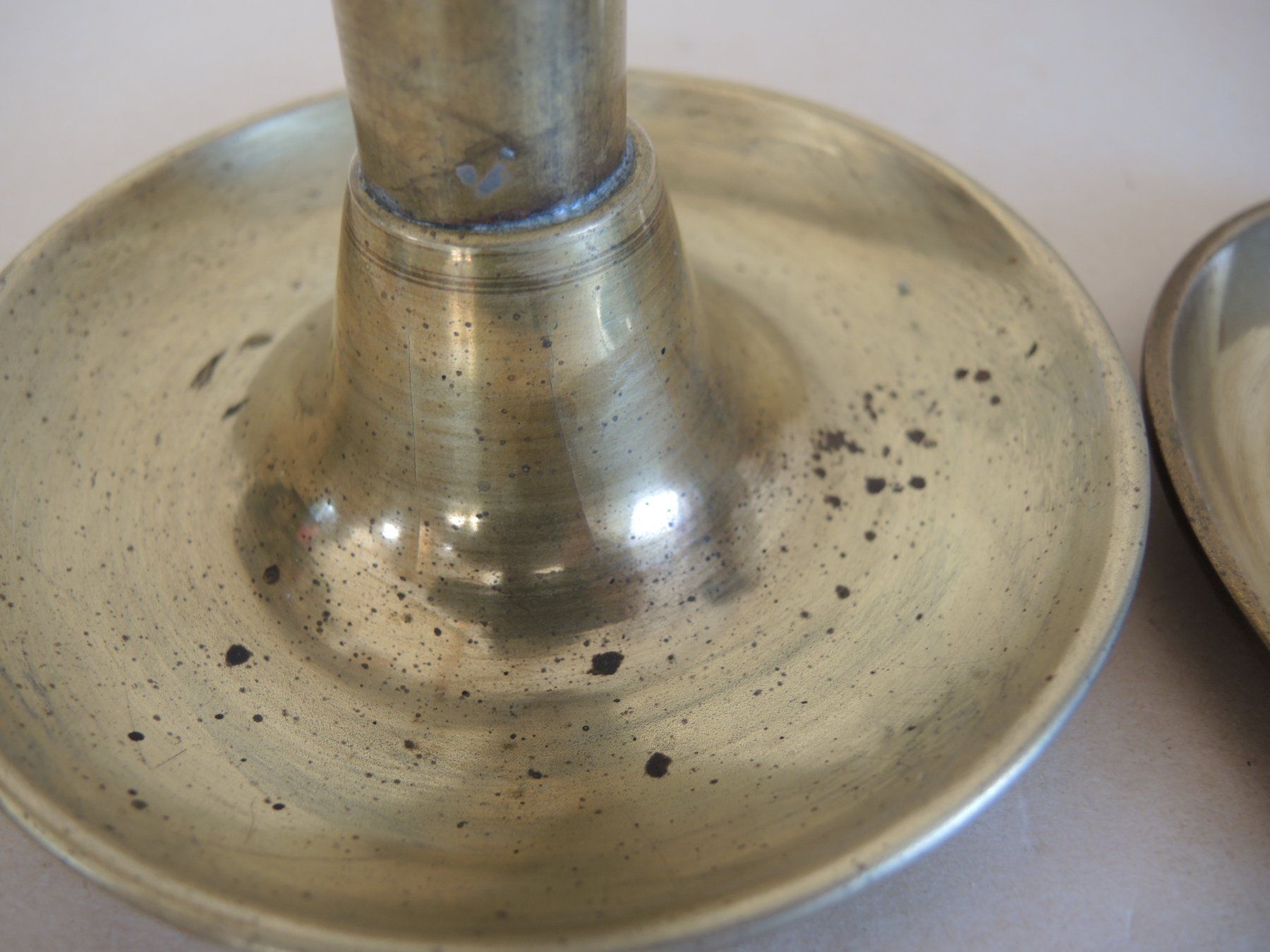 Portacandele: Schiebe Leuchter Biedermeier Messing Kerzen Ständer Halter – Usato da Rorschach venduto da maeck8 5