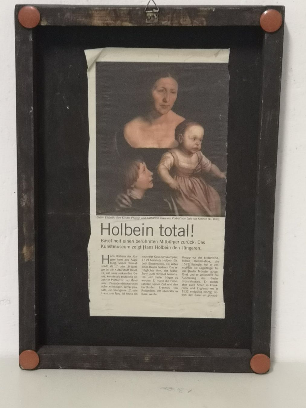 Gemälde: Holbeins Frau mit Kindern. – Gebraucht aus Bern von Elena1965 2