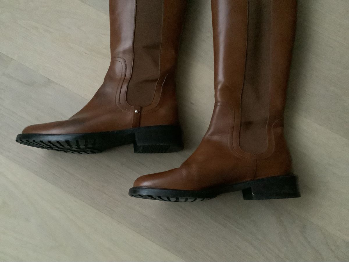 Navyboot Scarpe da donna: Lederstiefel, Navyboot, braun, Gr. 36 – Usato da Cham venduto da capalari 1