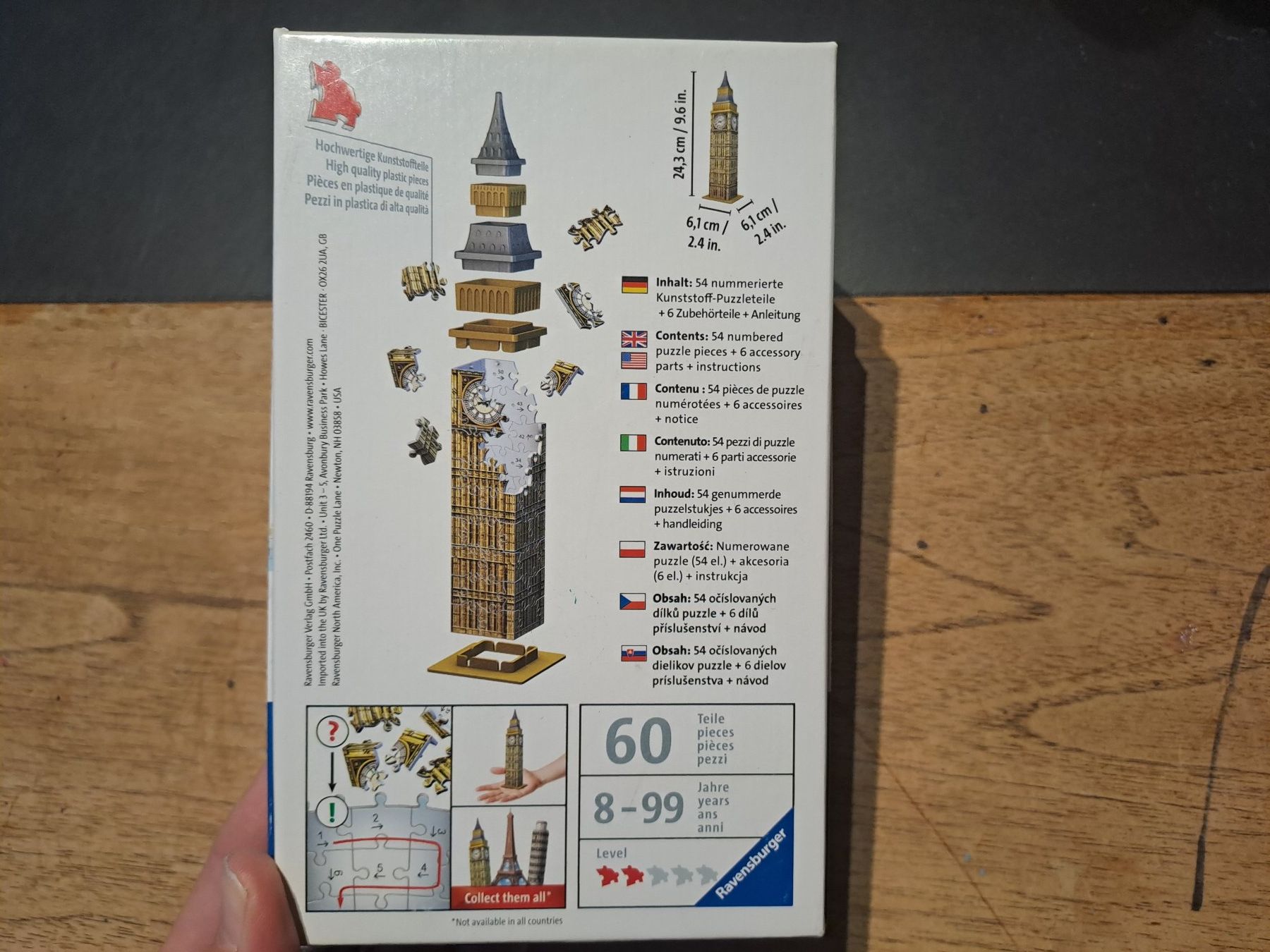 Ravensburger Puzzles: Ravensburger 3D Puzzle Big Ben gebraucht – Gebraucht aus Glashütten von Schwebefisch 1