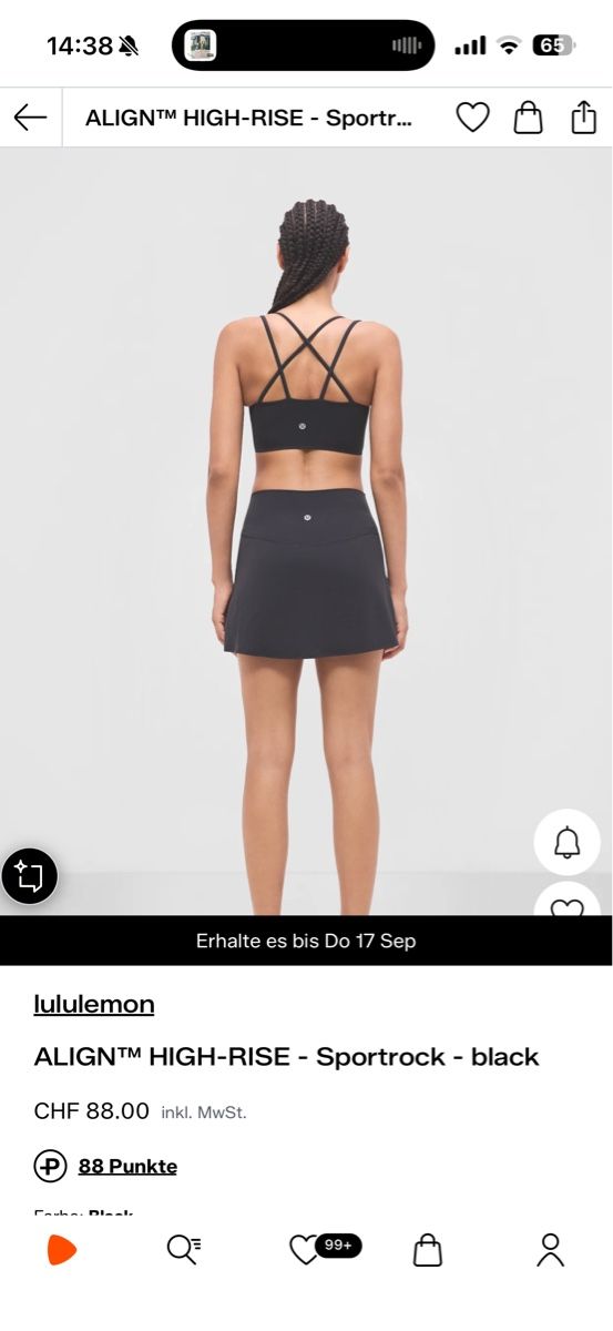 Lululemon Gonne: Sportrock lululemon – Usato da Wolfhausen venduto da leaze 1