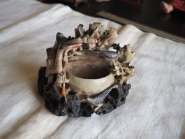 Asiatische Specksteinskulptur, zum Pinselreinigen